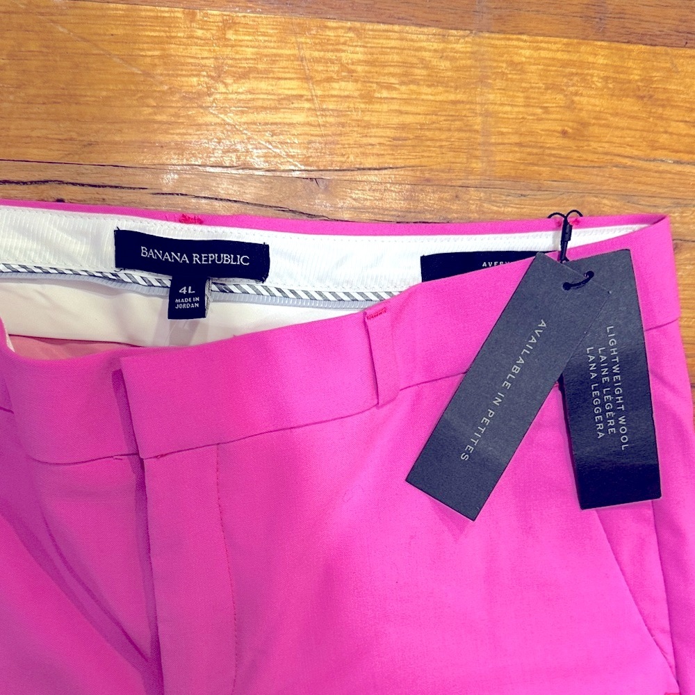 NWT Banana Republic Avery Pink Merino Pants- 4L - Picture 5 of 15